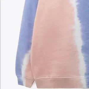 Zara Tops Zara Oversized Tie Dye Sweatshirt Poshmark